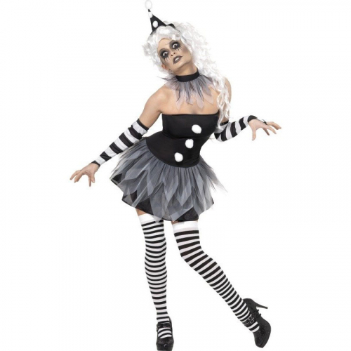 Clown dam maskeraddrkt i gruppen Hgtider / Halloween / Halloweendrkter / Damdrkter hos PARTAJSHOP AB (209976-M-M523r)