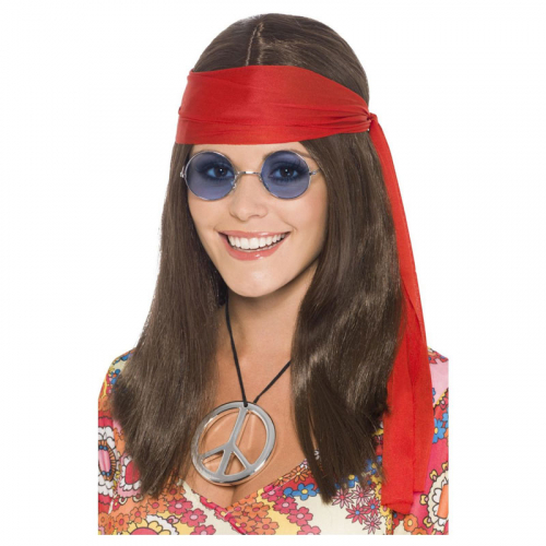 Peruk med Hippie kit  i gruppen Maskerad / Maskeradteman / 90-talstema hos PARTAJSHOP AB (21338)