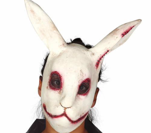 Läskig Kaninmask i Latex i gruppen Högtider / Halloween / Halloweenmasker hos PARTAJSHOP AB (2248)