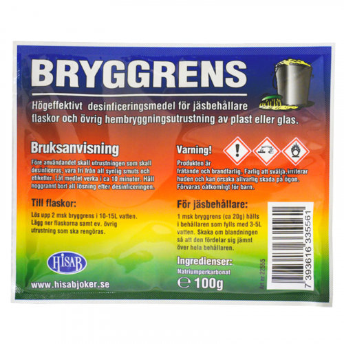 Rengrningsmedel Bryggrens i gruppen Snus & Hembryggning  / l / ltillbehr hos PARTAJSHOP AB (22555)