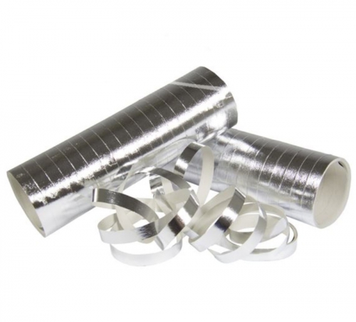 Serpentin 2-pack metallic Silver i gruppen Hgtider / Brllop / Brllopsteman / Silver & White hos PARTAJSHOP AB (22751)