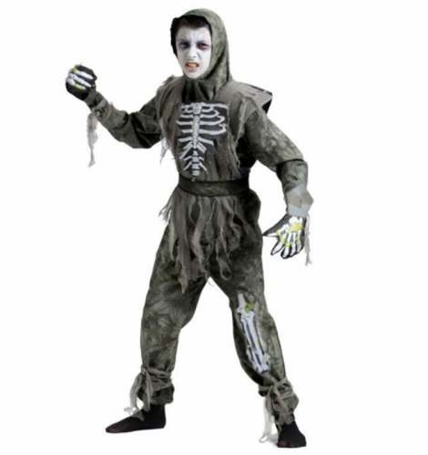 Zombie ninja, barn  i gruppen Hgtider / Halloween / Halloweendrkter / Barndrkter hos PARTAJSHOP AB (229255-I151r)