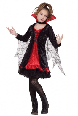 Vampyra klnning Lace i gruppen Hgtider / Halloween / Halloweendrkter / Barndrkter hos PARTAJSHOP AB (229318)