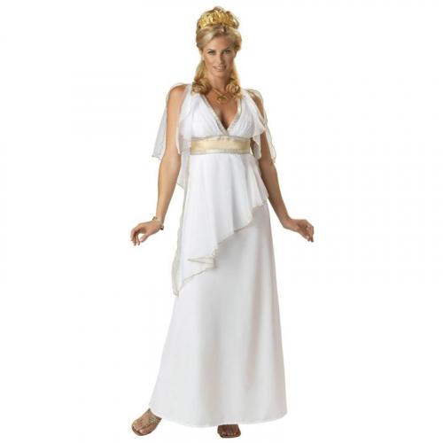 Grekisk gudinna, vit i gruppen Maskerad / Maskeradklder / Damdrkter hos PARTAJSHOP AB (229419-M642)