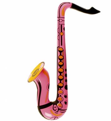 Saxofon, rosa i gruppen Festartiklar / Dekorationer / Uppblsbart hos PARTAJSHOP AB (23932-S213)