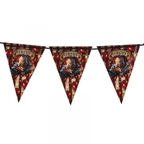 Vimpel Cirkus 3m i gruppen Hgtider / Halloween / Halloweendekoration hos PARTAJSHOP AB (24300)