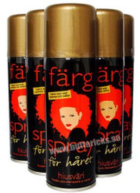 Hrspray guld i gruppen Hgtider / Nyrsafton / Nyrsaccessoarer hos PARTAJSHOP AB (2440-1-K122)