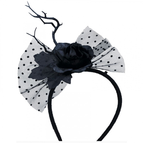 Diadem med Ros i gruppen Hgtider / Halloween / Halloweentillbehr hos PARTAJSHOP AB (24581)