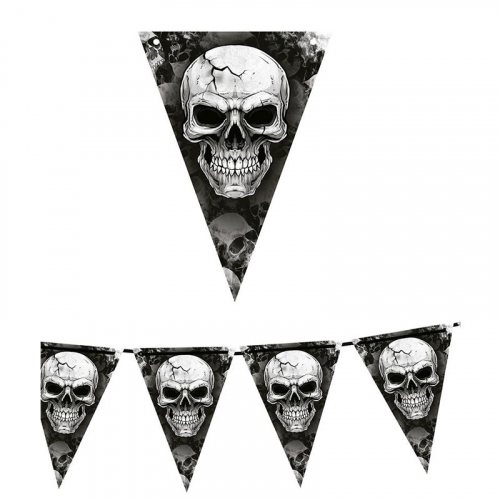 Vimplar Ddskalle i gruppen Hgtider / Halloween / Halloweendekoration hos PARTAJSHOP AB (24714)