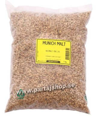 Munich Malt Hel EBC: 25 1kg  i gruppen Snus & Hembryggning  / l / Malt hos PARTAJSHOP AB (25134-Y353)