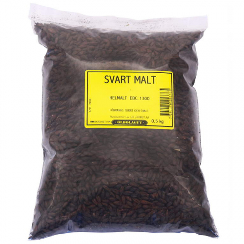 Black malt hel EBC: 1300 0,5 kg i gruppen Snus & Hembryggning  / l / Malt hos PARTAJSHOP AB (25376-G172)