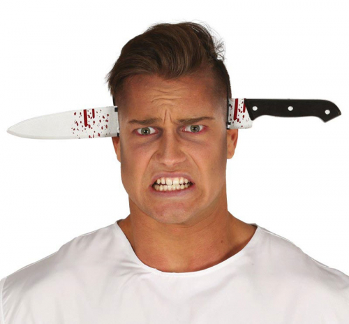 Blodig kniv tiara i gruppen Maskerad / Maskeradteman / Halloweentema  hos PARTAJSHOP AB (26152)