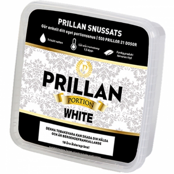 Portion Prillan white  i gruppen Snus & Hembryggning  / Snussatser / Snussats portionssnus hos PARTAJSHOP AB (26274-O231)