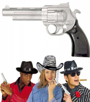 Pistol western och gangster. i gruppen Maskerad / Maskeradtillbehr / Vapen, svrd & stavar hos PARTAJSHOP AB (2775P-A532)
