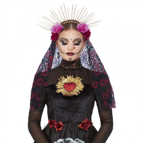 Diadem Sunburst day of the dead Deluxe i gruppen Maskerad / Hattar / Diadem hos PARTAJSHOP AB (29228)