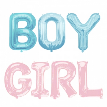 Baby shower bokstavsballonger  i gruppen Hgtider / Baby shower / It's a GIRL hos PARTAJSHOP AB (2928a)