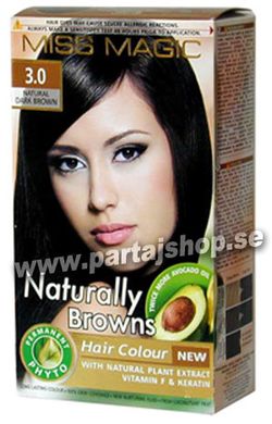 3.0 Naturally Browns i gruppen Smink & hrfrg / Hrfrg & sprayfrg / Miss Magic Hrfrg hos PARTAJSHOP AB (3.0-MM-H131)