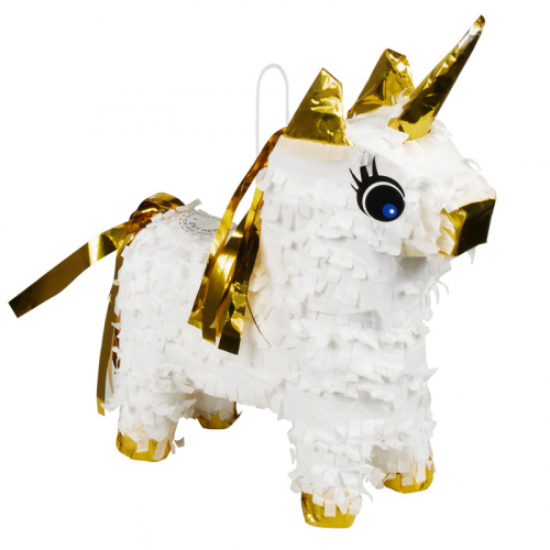 Pinata mini Unicorn i gruppen Festartiklar / Festteman / Fdelsedagsfest / Guld hos PARTAJSHOP AB (30976)