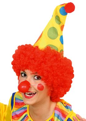 Clownhatt med hr  i gruppen Maskerad / Maskeradteman / Cirkustema hos PARTAJSHOP AB (310046-WC3)