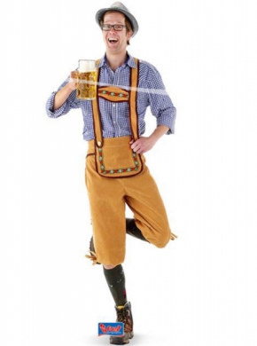 Oktoberfest tyrolerbyxor i gruppen Hgtider / Oktoberfest / Oktoberfest klder / Lederhosen hos PARTAJSHOP AB (320508)