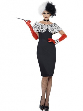 Cruella De Vil  i gruppen Hgtider / Halloween / Halloweendrkter / Filmkaraktrer hos PARTAJSHOP AB (32806-M-I213r)