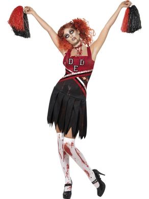 Cheerleader Zombie i gruppen Hgtider / Halloween / Halloweendrkter / Zombiedrkter hos PARTAJSHOP AB (32902-XS-BA152r)