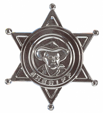 Sheriffstjrna metall  i gruppen Festartiklar / Barnkalas / Cowboy & indian hos PARTAJSHOP AB (3301H)