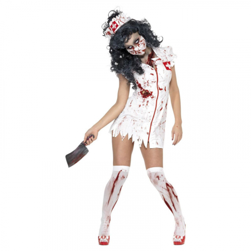 Zombie Sjukskterska i gruppen Hgtider / Halloween / Halloweendrkter / Zombiedrkter hos PARTAJSHOP AB (34132r)