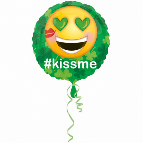 Ballong St. Patrick's Day #Kissme i gruppen Festartiklar / Ballonger / Motivballonger hos PARTAJSHOP AB (3438701)