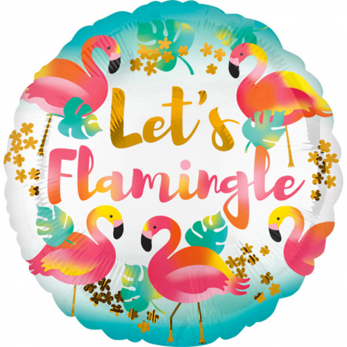 Folieballong Let's Flamingle i gruppen Festartiklar / Ballonger / Motivballonger hos PARTAJSHOP AB (3712101)