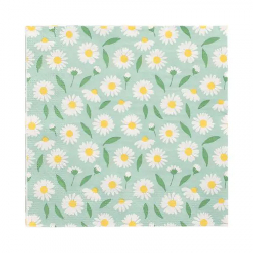 Servetter Daisies i gruppen Högtider / Dop / Dop Dukning hos PARTAJSHOP AB (37514)