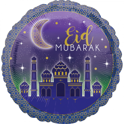 Folieballong Eid Mubarak i gruppen Festartiklar / Ballonger / Motivballonger hos PARTAJSHOP AB (3769401)