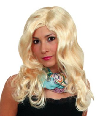 Glamour-peruk, blond  i gruppen Maskerad / Peruker / Damperuker hos PARTAJSHOP AB (38345-A165)