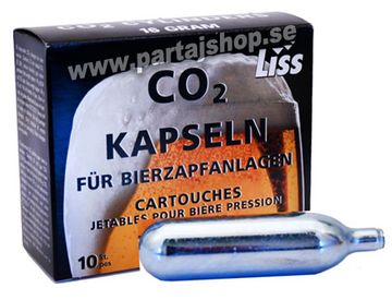 Kolsyrepatroner 16 gram 10-pack i gruppen Snus & Hembryggning  / l / lutrustning hos PARTAJSHOP AB (38960-F353)