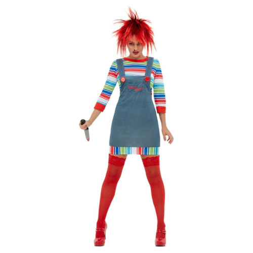 Maskeraddrkt Miss Chucky i gruppen Hgtider / Halloween / Halloweendrkter / Filmkaraktrer hos PARTAJSHOP AB (39099a)