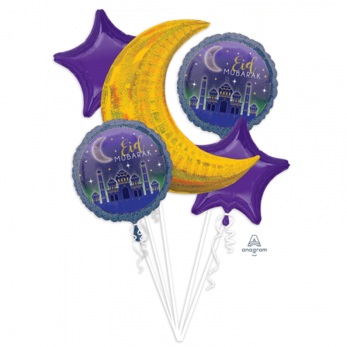 Ballongbukett Eid Mubarak i gruppen Festartiklar / Ballonger / Motivballonger hos PARTAJSHOP AB (3955201)