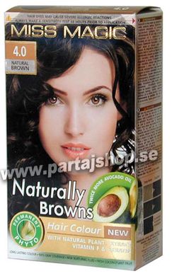 4.0 Natural Brown i gruppen Smink & hrfrg / Hrfrg & sprayfrg / Miss Magic Hrfrg hos PARTAJSHOP AB (4.0-MM-H255)