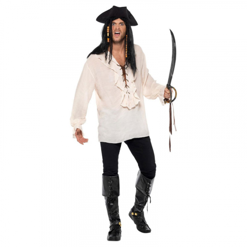 Pirat Skjorta i gruppen Hgtider / Halloween / Halloweendrkter / Herrdrkter hos PARTAJSHOP AB (40383r)