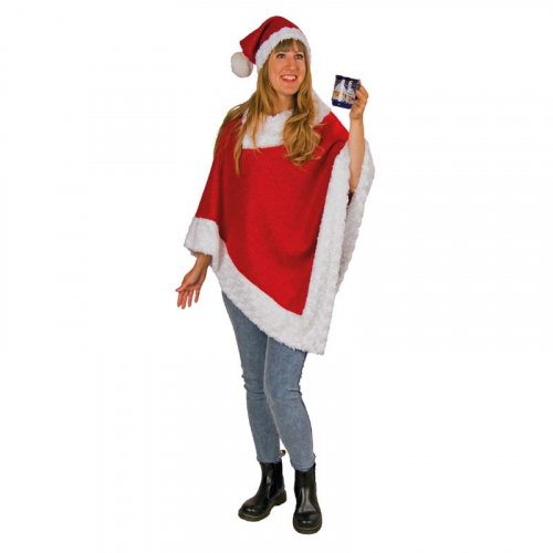 Jul poncho i gruppen Hgtider / Jul / Tomtedrkter hos PARTAJSHOP AB (410.197.03)