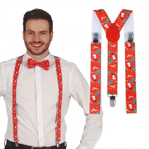 Hängslen Christmas Röd i gruppen Högtider / Jul / Jultillbehör hos PARTAJSHOP AB (41227)