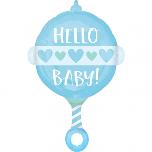 Folieballong Hello Baby Bl i gruppen Hgtider / Baby shower / Hey Baby hos PARTAJSHOP AB (4155901)