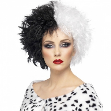 Peruk Cruella de vil i gruppen Maskerad / Maskeradteman / Halloweentema  hos PARTAJSHOP AB (42117)