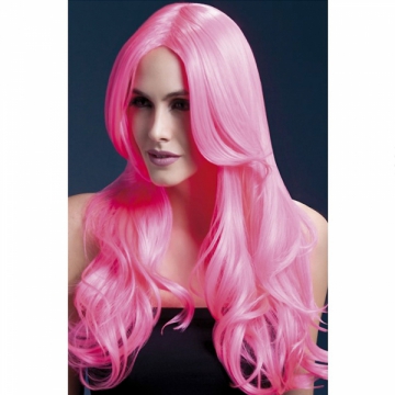 Peruk Khloe shocking pink  i gruppen Maskerad / Peruker / Damperuker hos PARTAJSHOP AB (42545)