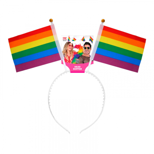 Pride diadem med flaggor i gruppen Maskerad / Maskeradtillbehör / Kronor, diadem & tiaror hos PARTAJSHOP AB (42625)