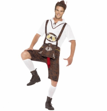 Tyrolerdress Bratwurst i gruppen Hgtider / Oktoberfest / Oktoberfest klder / Lederhosen hos PARTAJSHOP AB (43399)