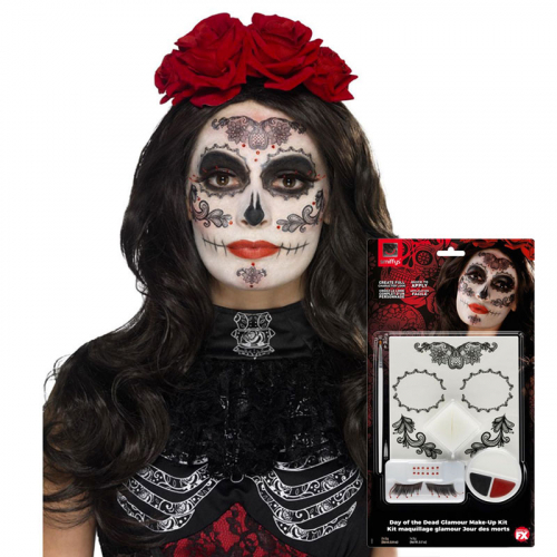 Sminkkit Day of the dead i gruppen Hgtider / Halloween / Halloweensmink hos PARTAJSHOP AB (44962)