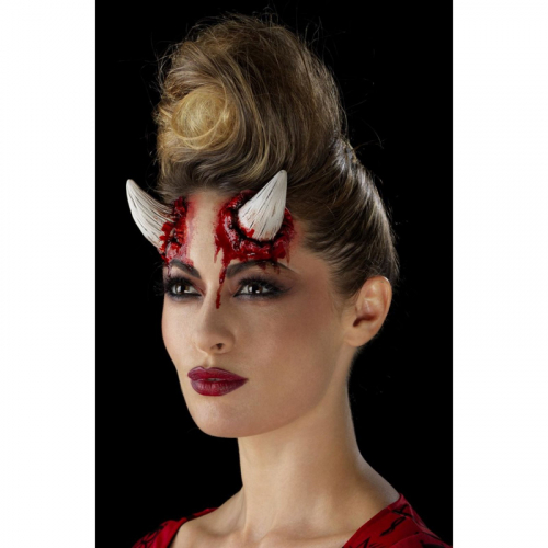 Latex Horn Djvul i gruppen Hgtider / Halloween / Halloweensmink hos PARTAJSHOP AB (46798)