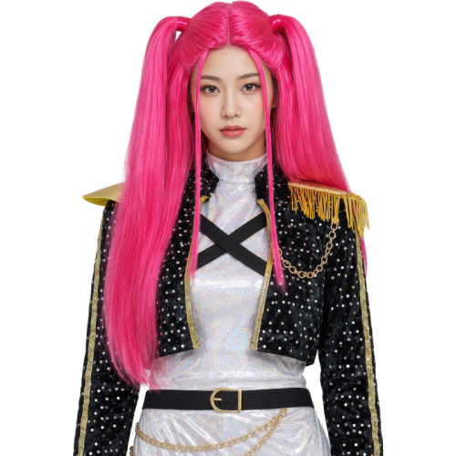 Peruk Rosa k pop vuxen i gruppen Maskerad / Peruker / Kändisperuker hos PARTAJSHOP AB (48174)