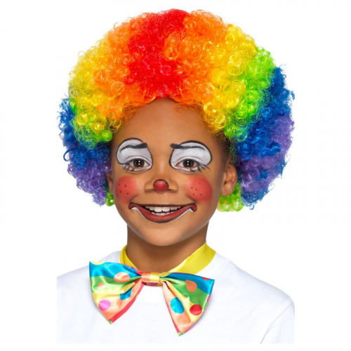 Clownperuk Frgglad Barn i gruppen Hgtider / Halloween / Halloweentillbehr hos PARTAJSHOP AB (48837)
