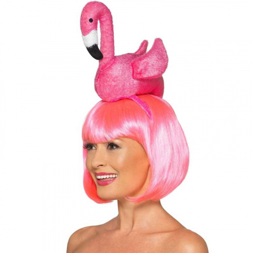 Diadem Flamingo i gruppen Festartiklar / Festteman / Fdelsedagsfest / Rosa hos PARTAJSHOP AB (48880)